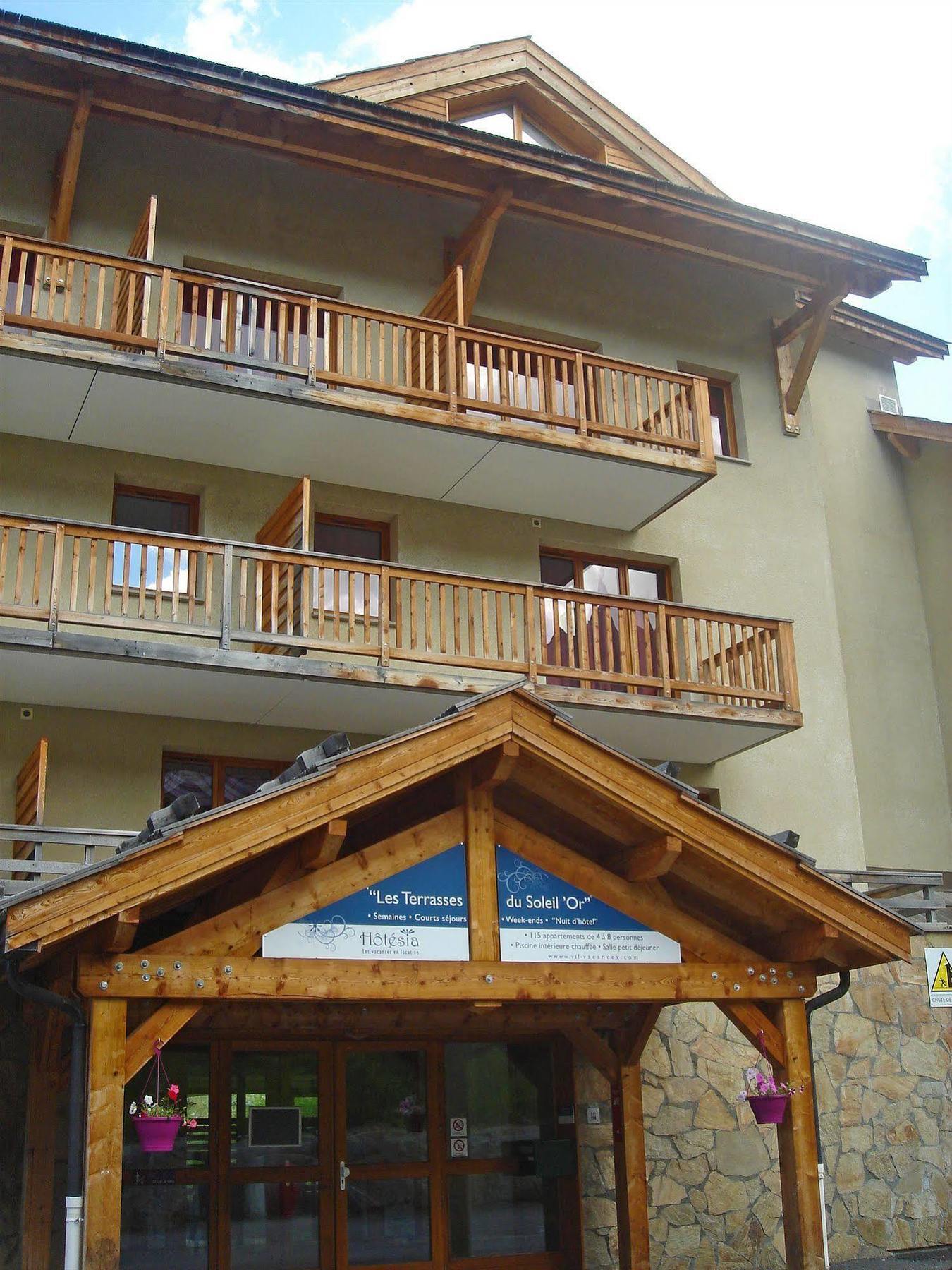 Les Terrasses Du Soleil D'Or By Infini Mountain Aparthotel Лез Ор Екстериор снимка